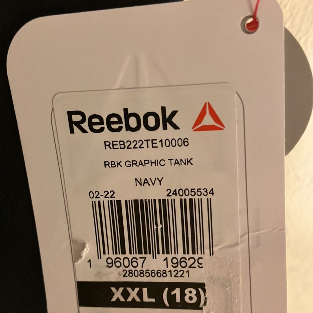 #57 - 2 Reebok Boys Tank Tops - Size XXL 18 - NWT - Picture 4 of 8